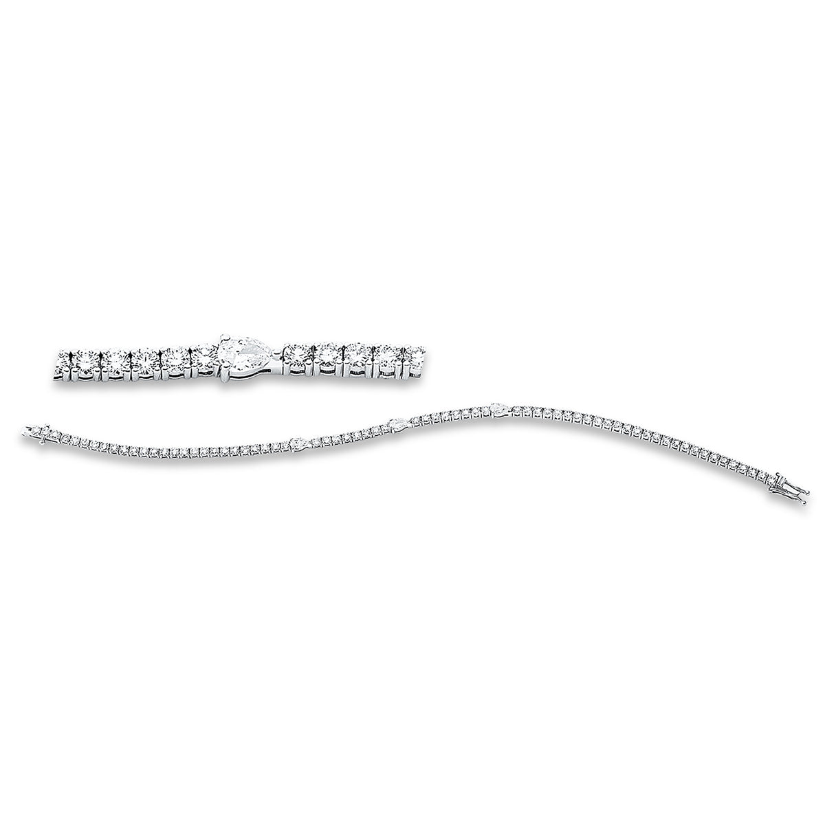 diamond full cut  exclusive bracelet in white gold