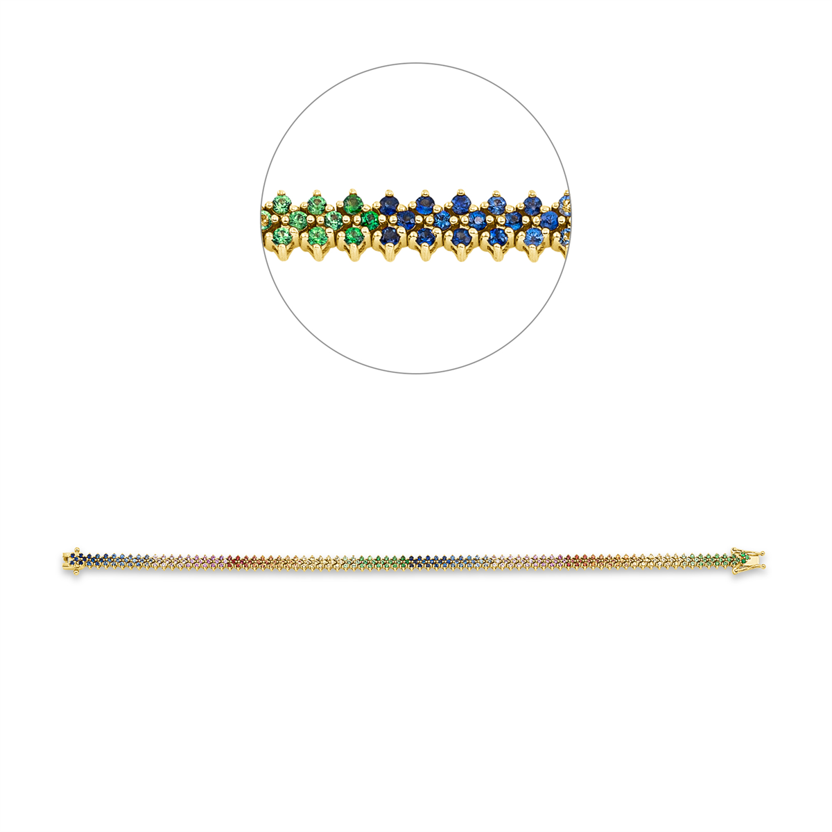 rainbow & multicolor bracelet - 5E790