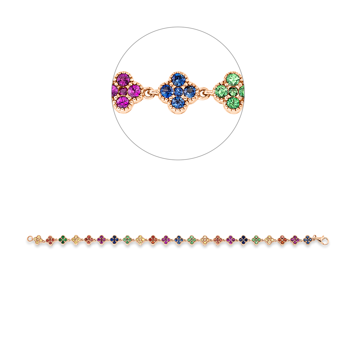 rainbow & multicolor bracelet - 5F425