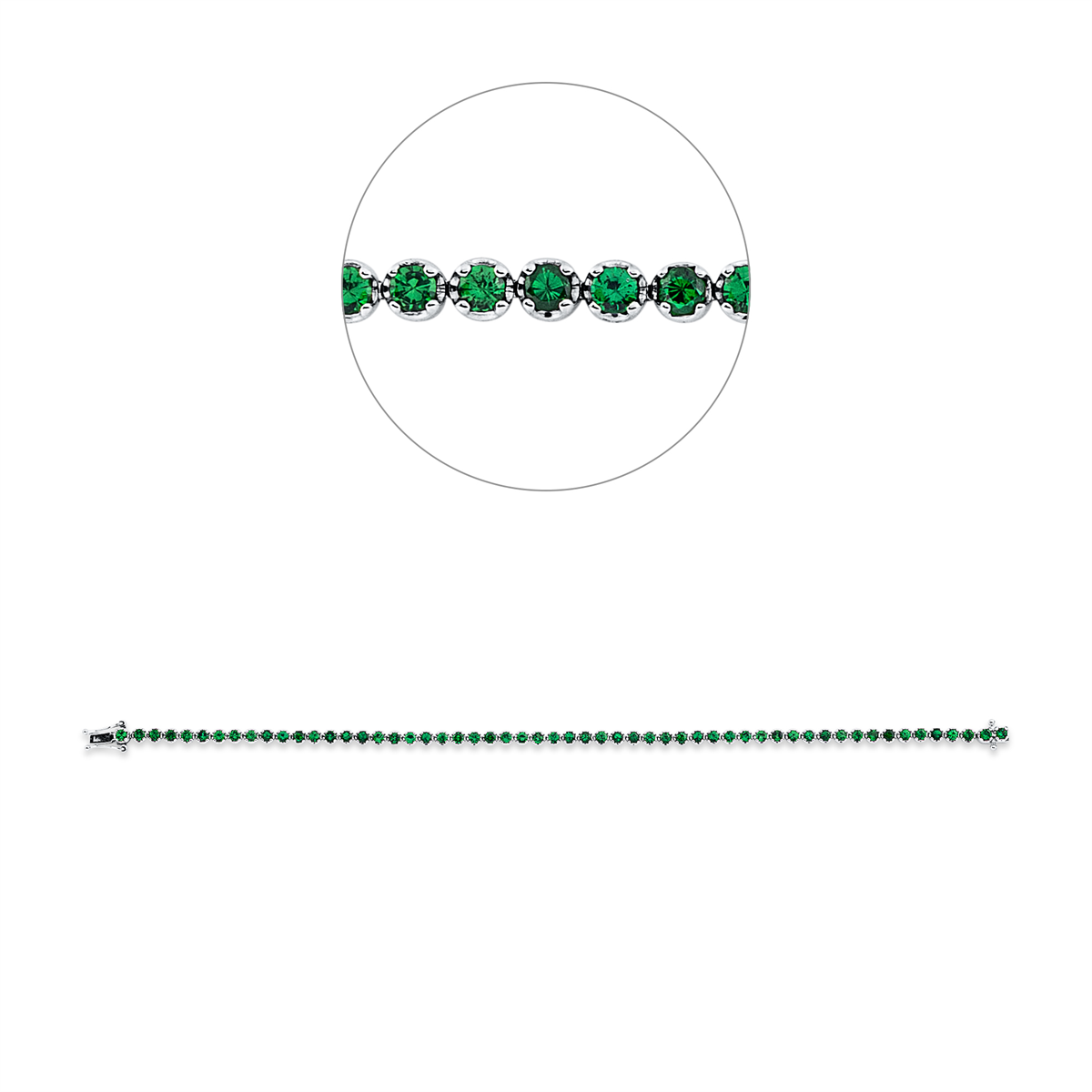 gekleurde stenen mode armband - 5F801
