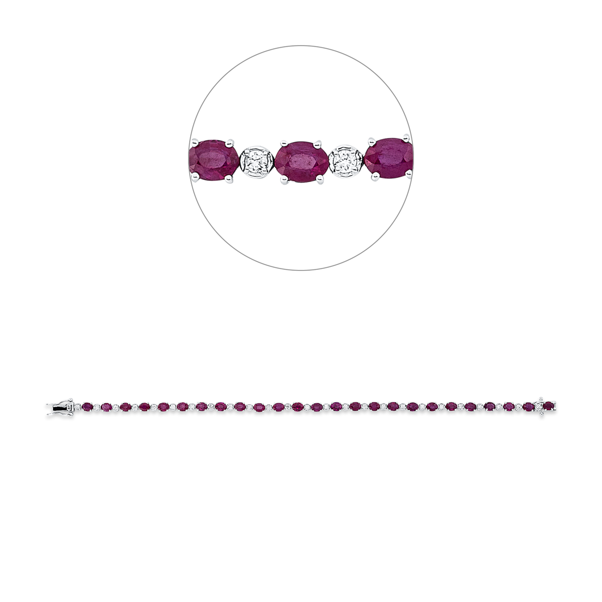 colored stone classic bracelet - 5G142