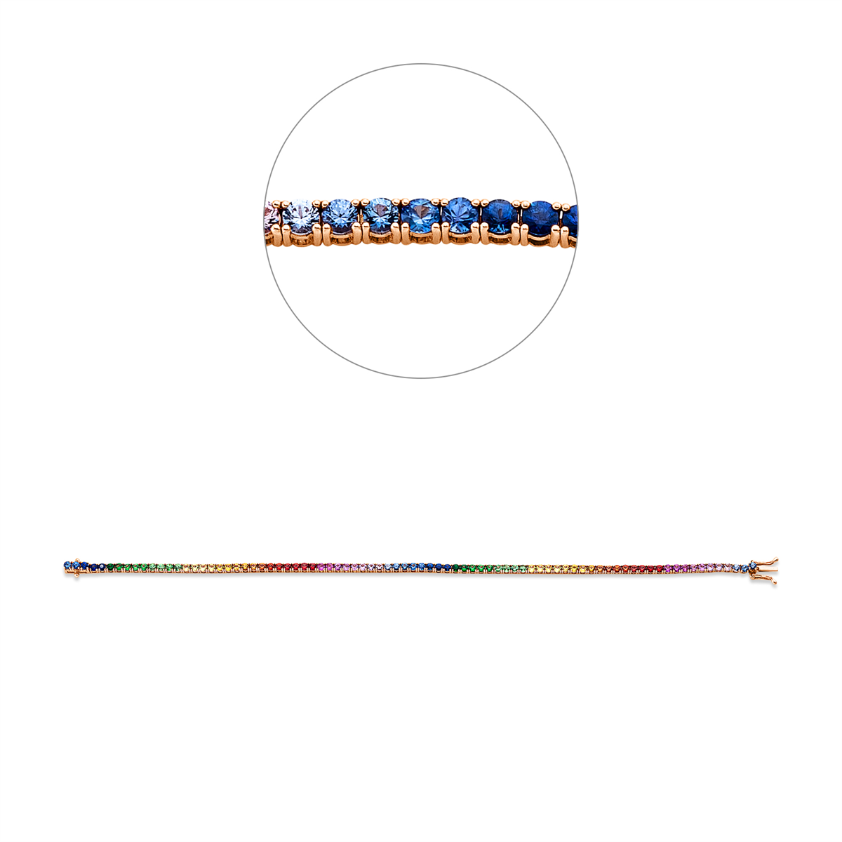 rainbow & multicolor bracelet - 5G432