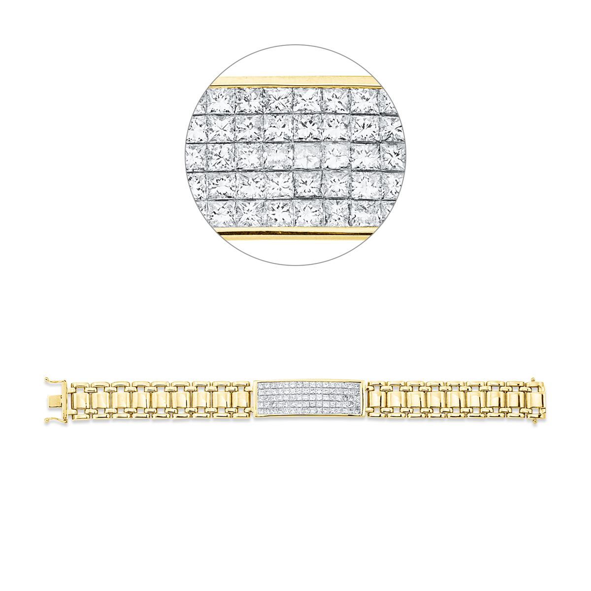 princess  exclusive bracelet in yellow gold / white gold
