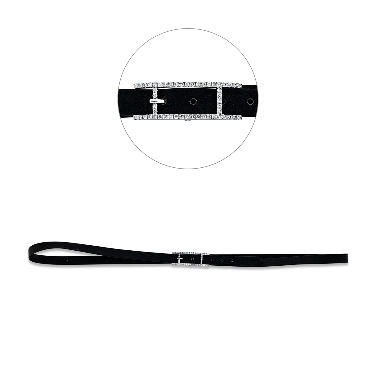 leather & textile band bracelet - 5G552