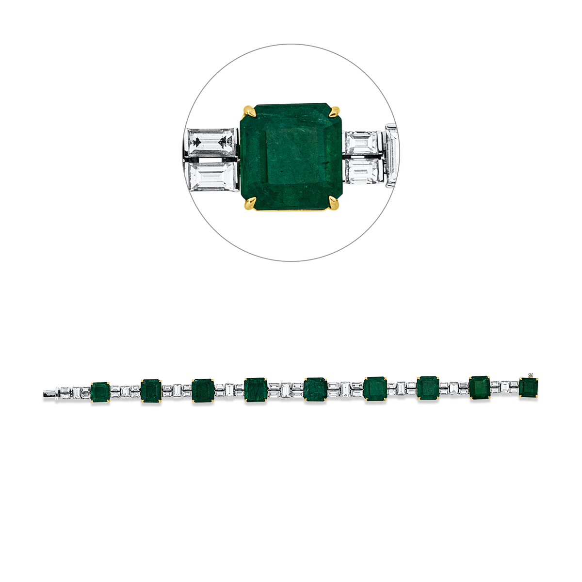 colored stone classic bracelet - 5G611