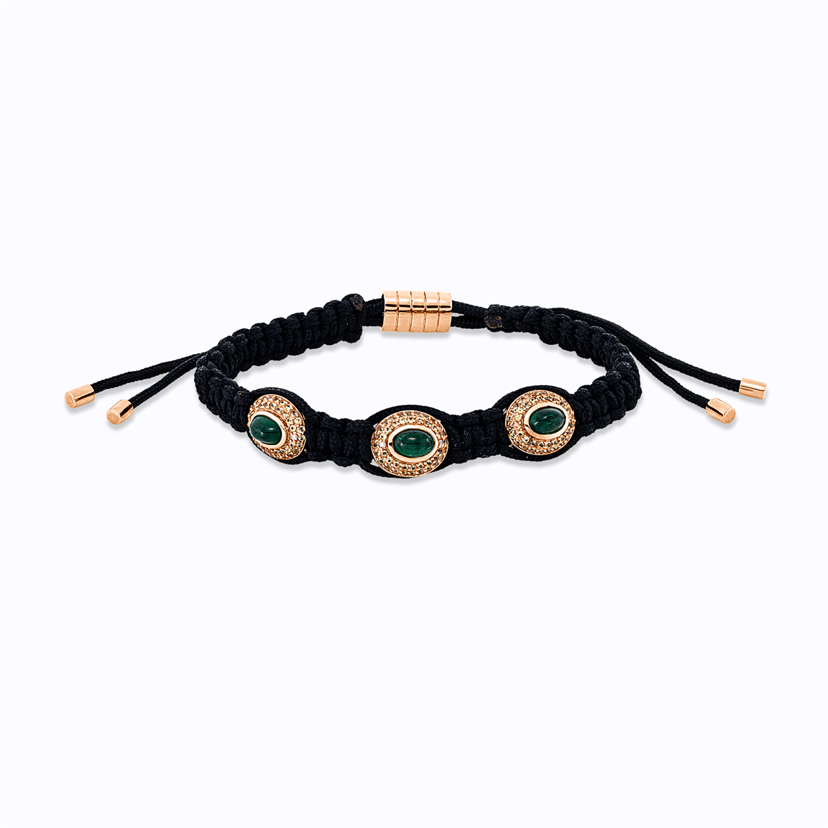 diamond full cut sapphire colored stone classic bracelet in red gold