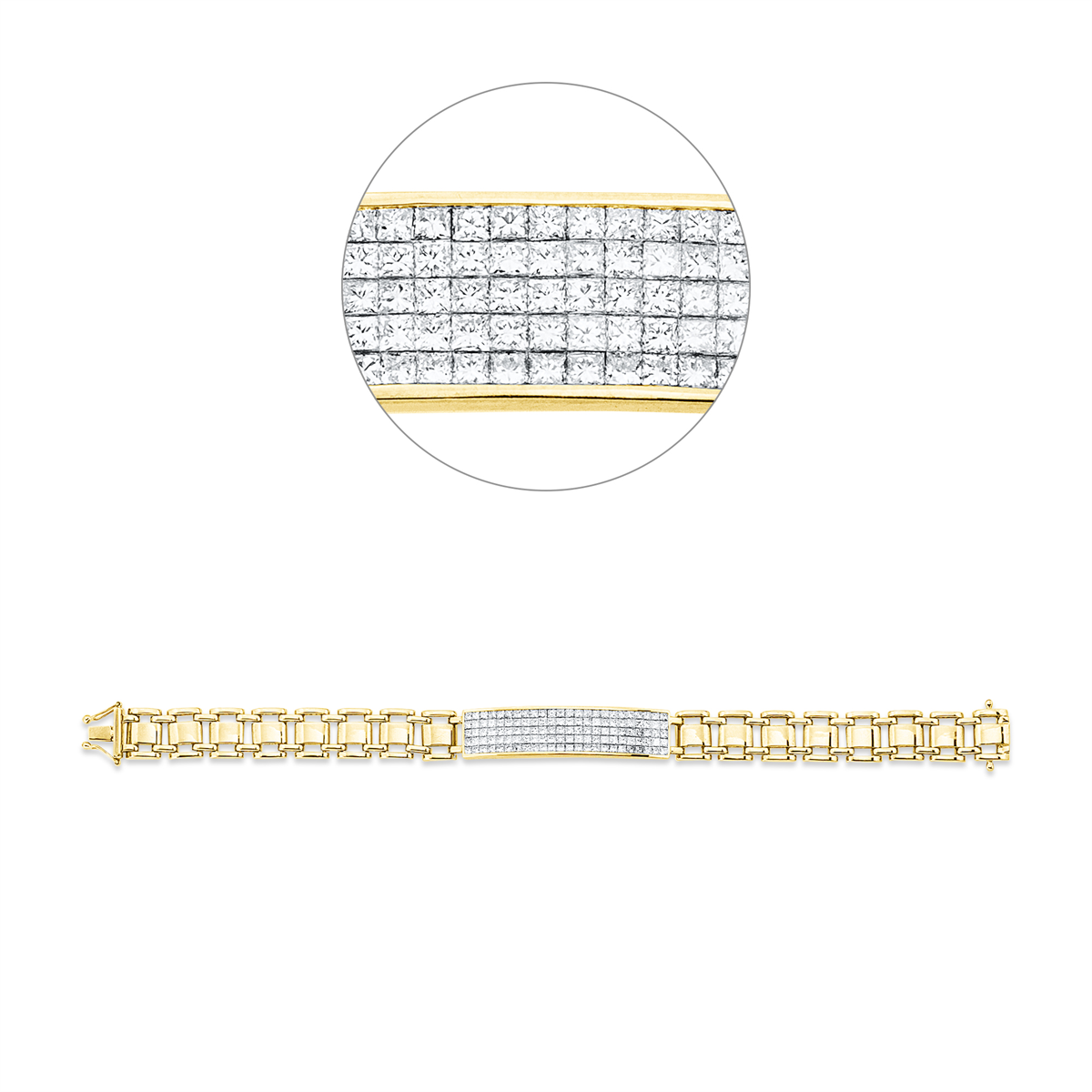 princess  exclusive bracelet in yellow gold
