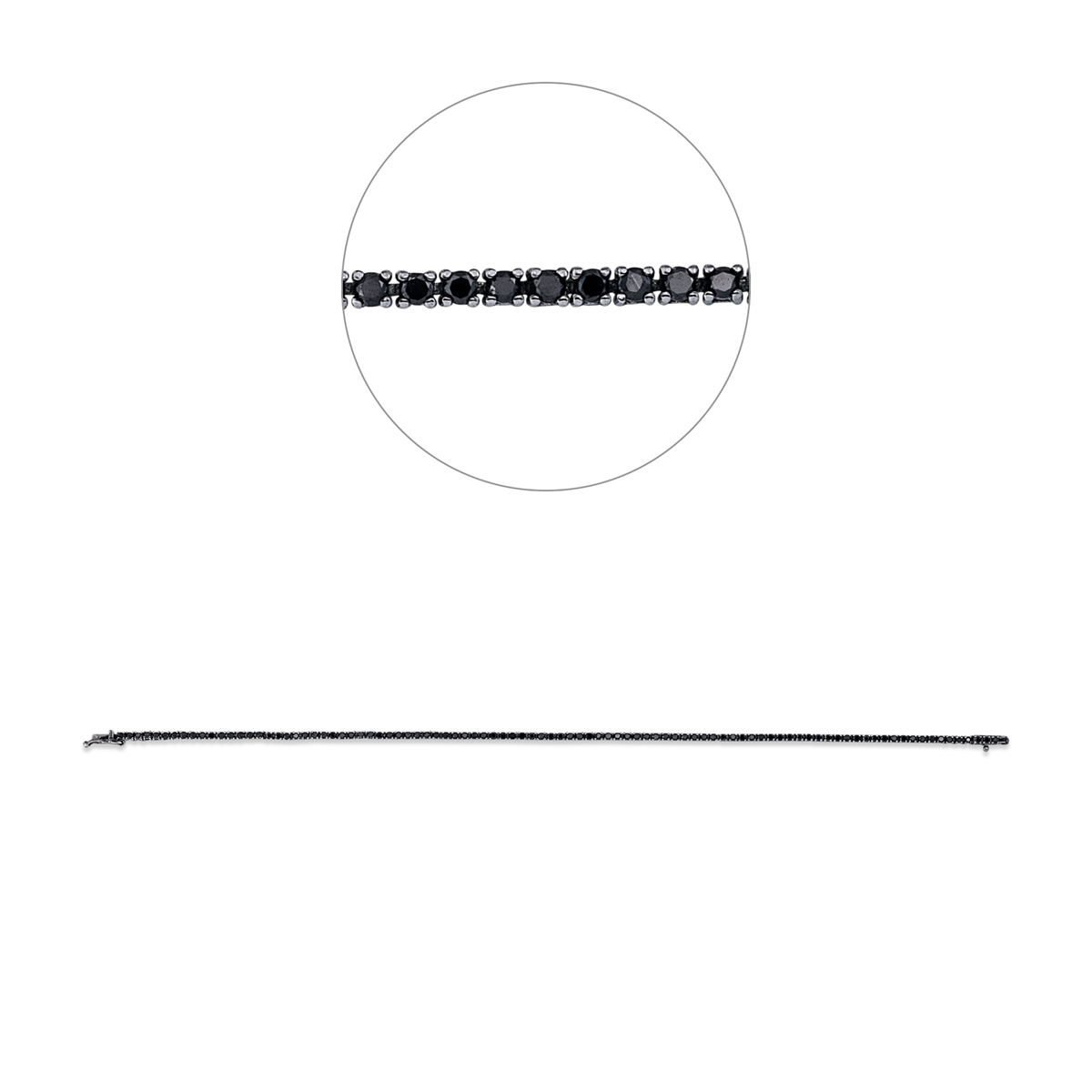 diamond full cut  fancy colored diamond bracelet in white gold