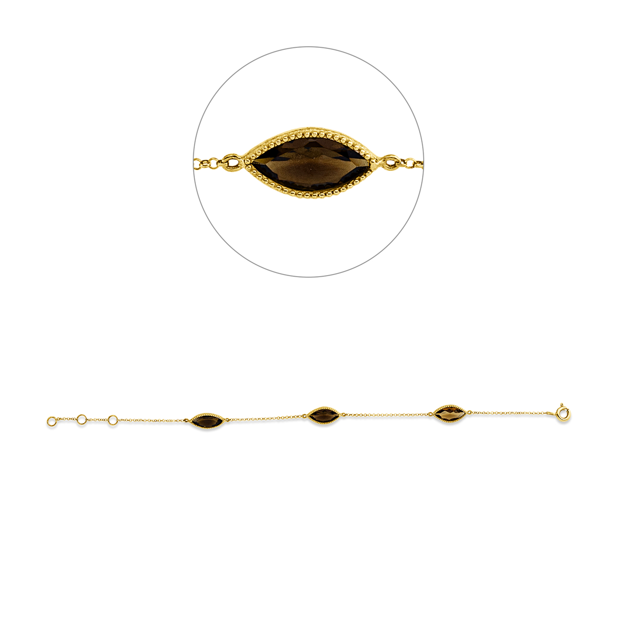 colored stone fashion bracelet - 5H210