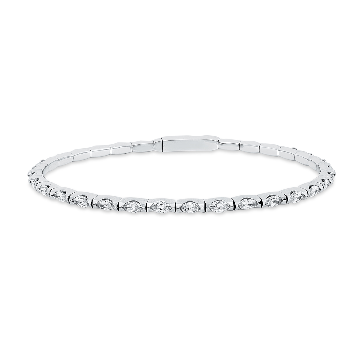 multi-stone bangle - 6B355