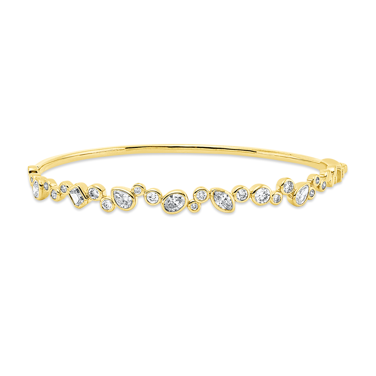 multi-stone bangle - 6B361