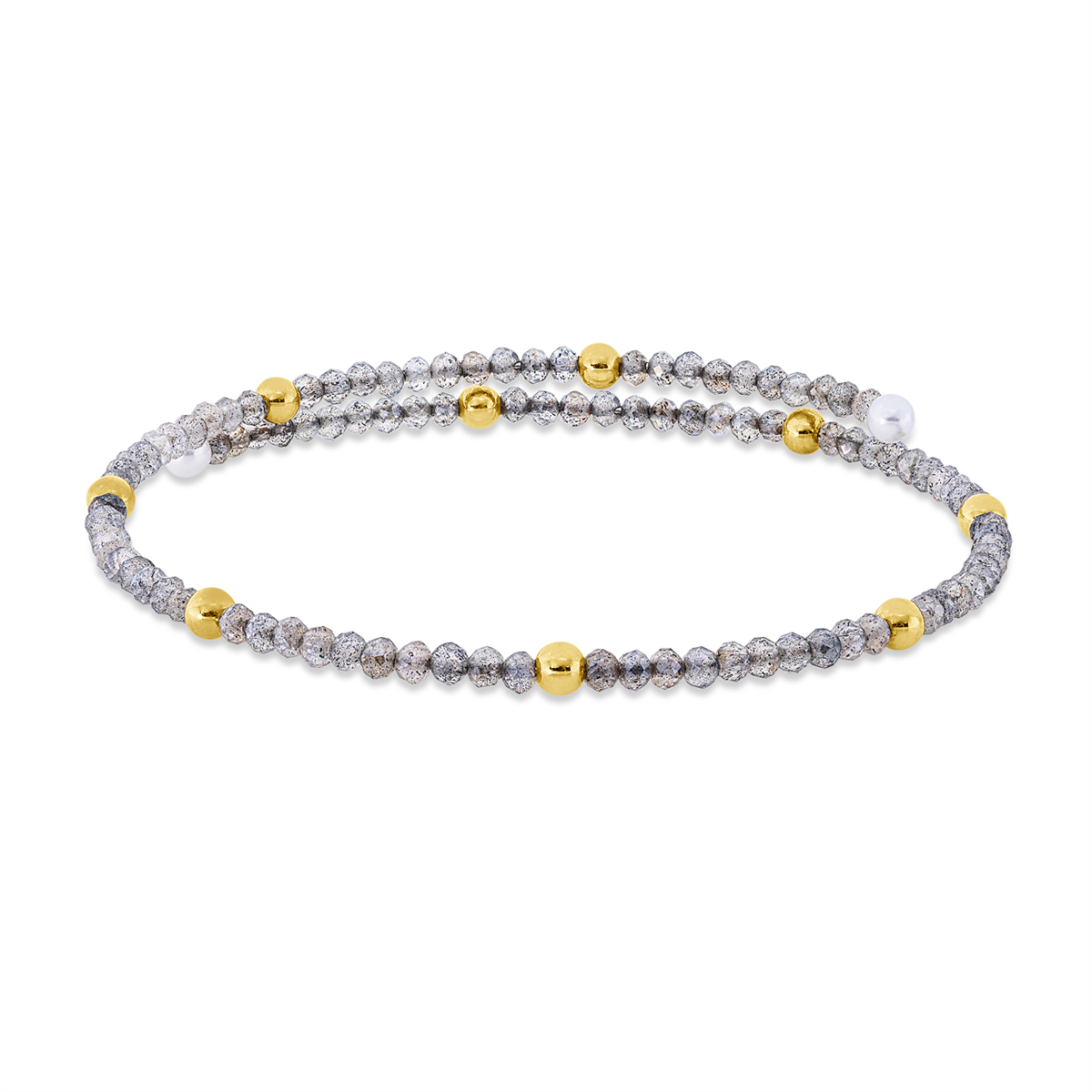 colored stone fashion bangle - 6B551